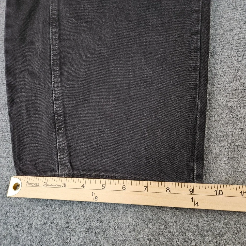 Free People We The Free Lucky You Mid Rise Barrel Jeans Black 27 OB1697503